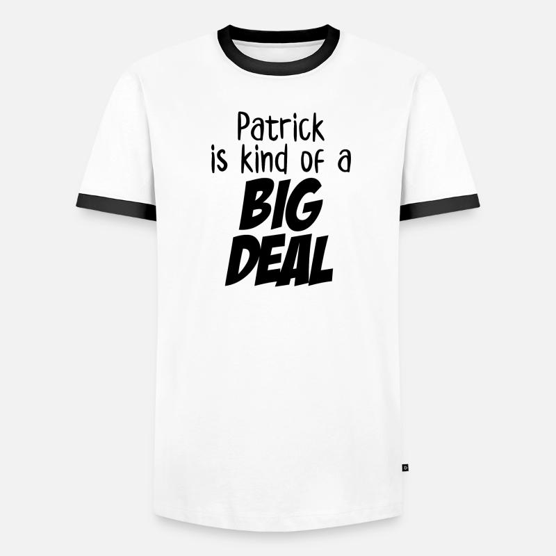 Patrick ist eine große Sache Männer Kontrast-T-Shirt