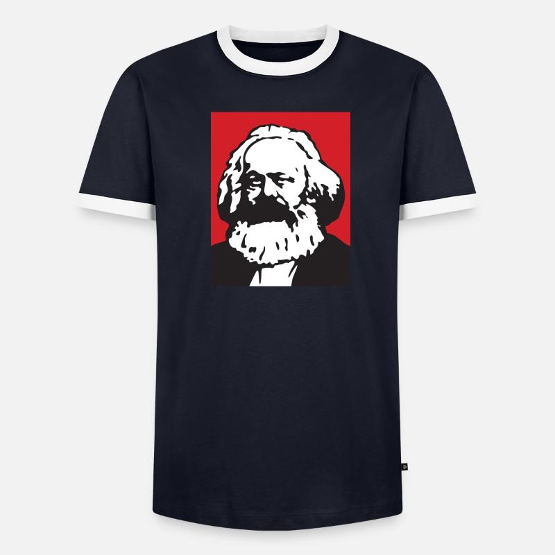 Karl Marx T-shirt contrasté Homme