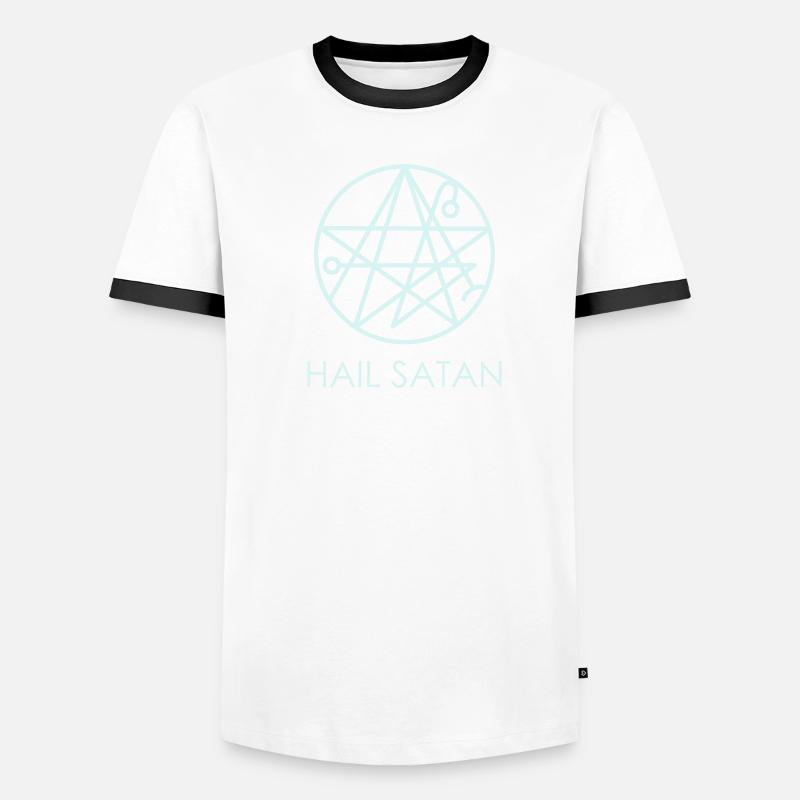 Salut Satan! T-shirt contrasté Homme