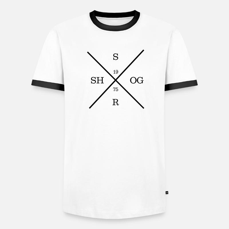 SHOGSR 3 Männer Kontrast-T-Shirt