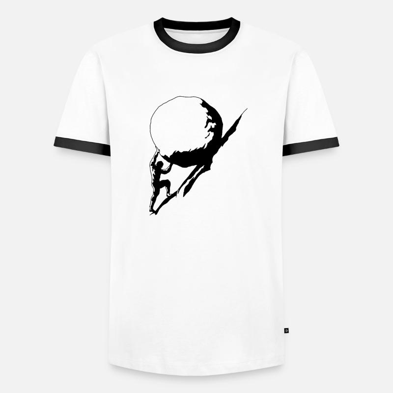 Starker Mann Männer Kontrast-T-Shirt