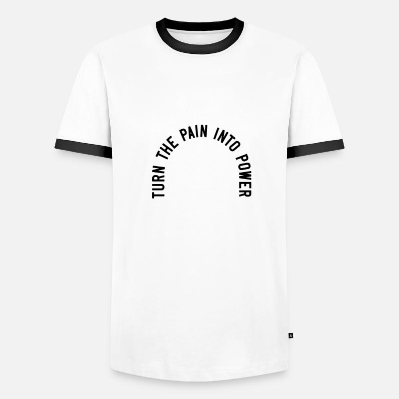 Transformez la douleur en puissance T-shirt contrasté Homme