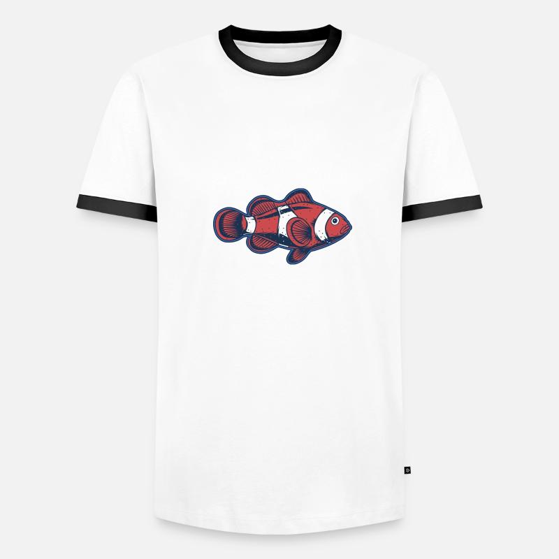 Clownfisch Männer Kontrast-T-Shirt