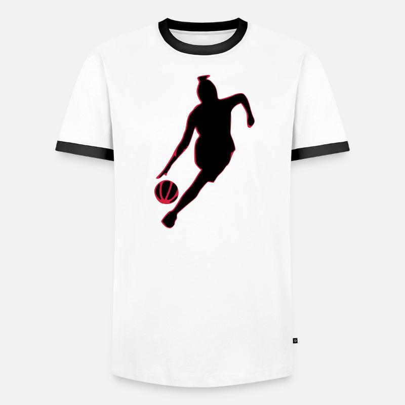 basketteuse T-shirt contrasté Homme