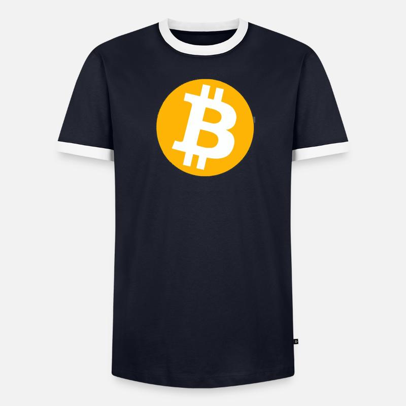 Bitcoin T-shirt contrasté Homme