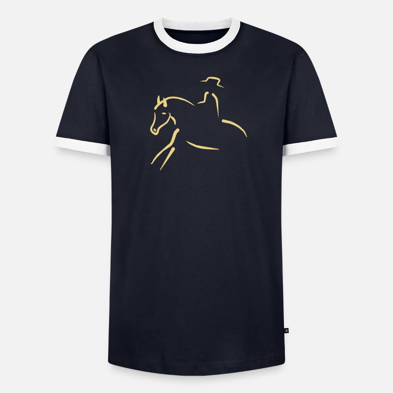 cheval T-shirt contrasté Homme