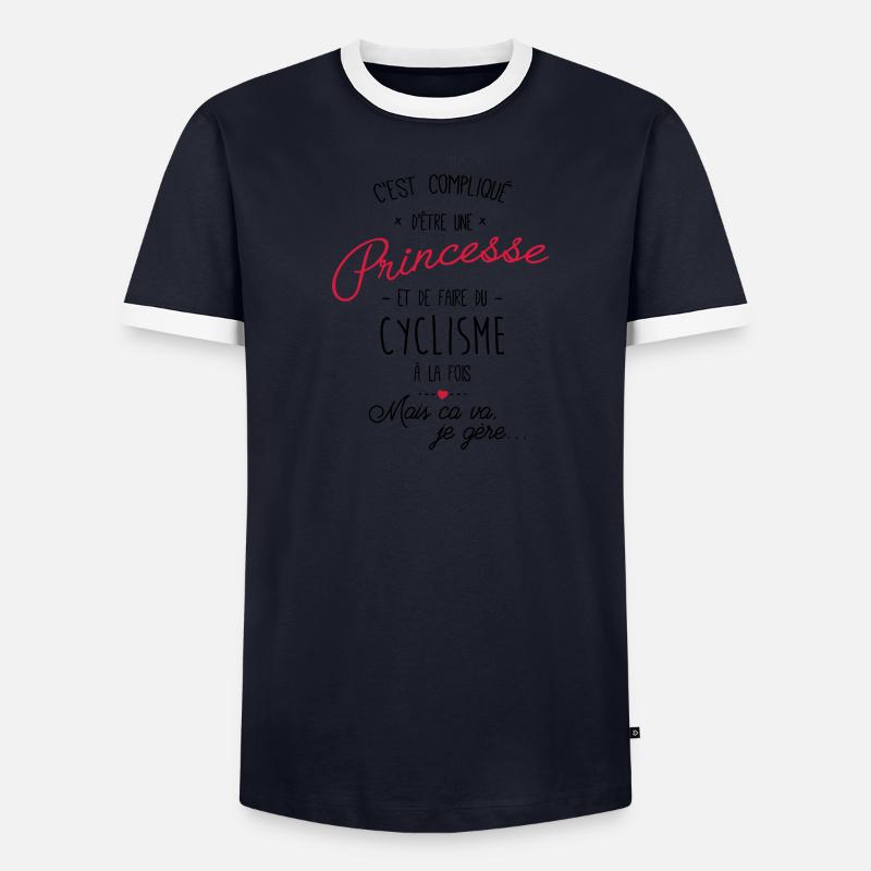 princesse et Cyclisme T-shirt contrasté Homme