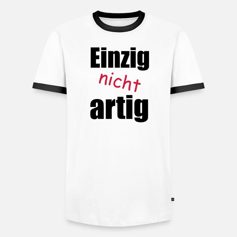 einzig_nicht_artig Männer Kontrast-T-Shirt