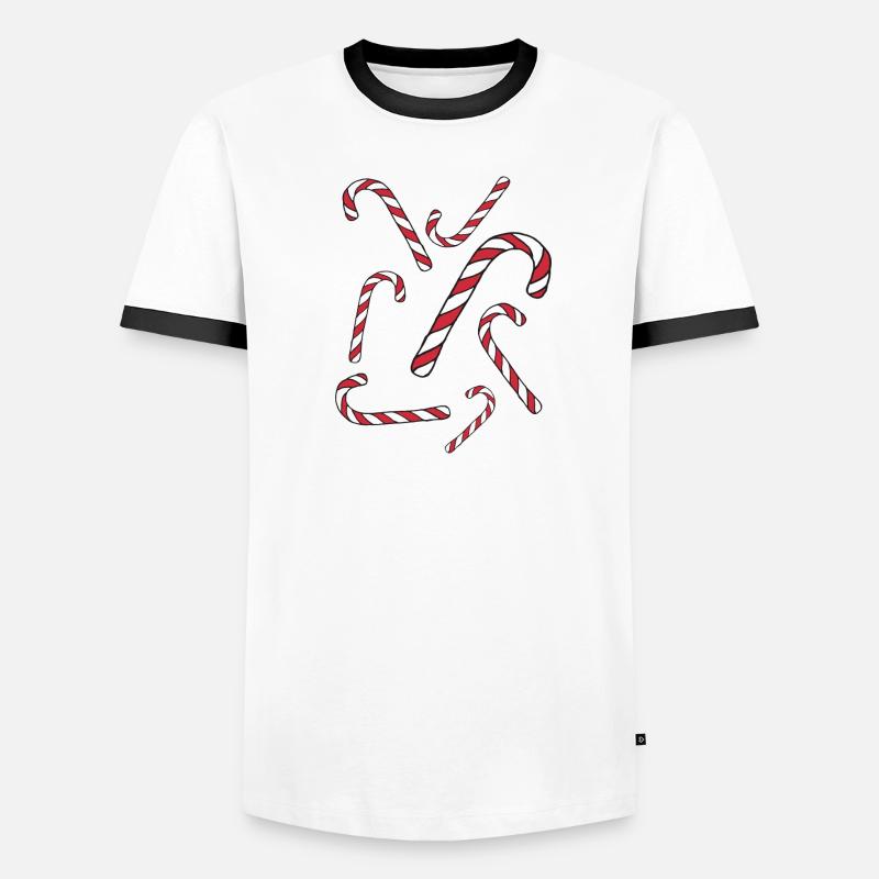 Candy Cane Men's Ringer Shirt