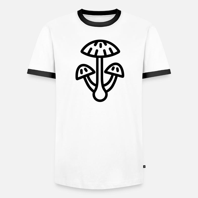Champignon T-shirt contrasté Homme