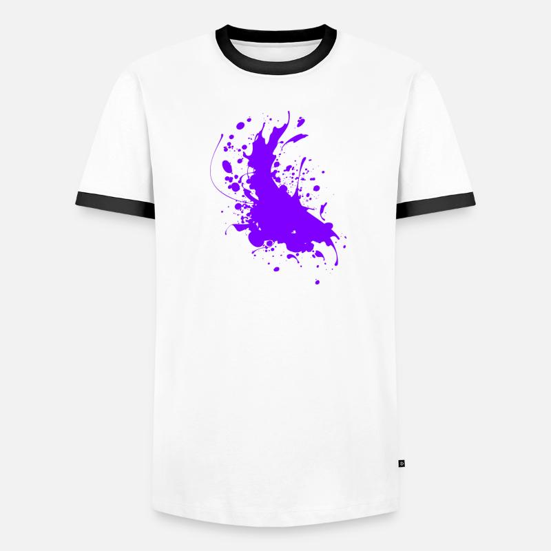 Splatter paint splashes Abstract Men's Ringer Shirt