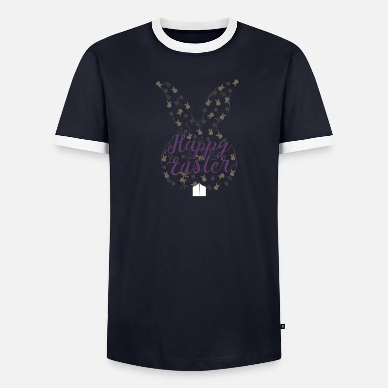 Happy Eastern Männer Kontrast-T-Shirt