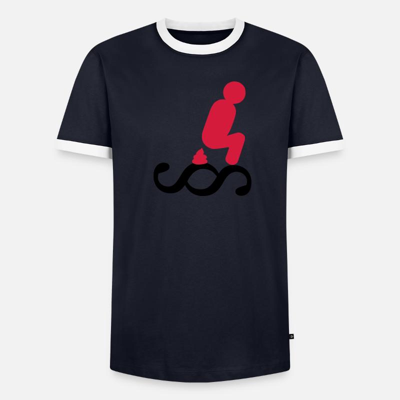 Scheiss auf das Gesetz Männer Kontrast-T-Shirt