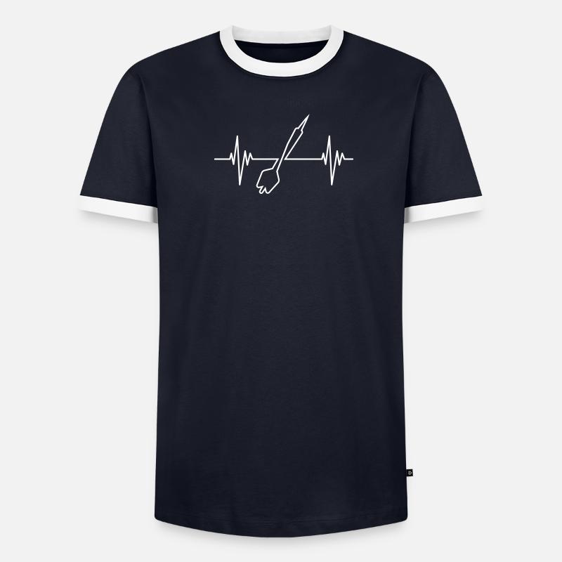 Darts Puls Männer Kontrast-T-Shirt