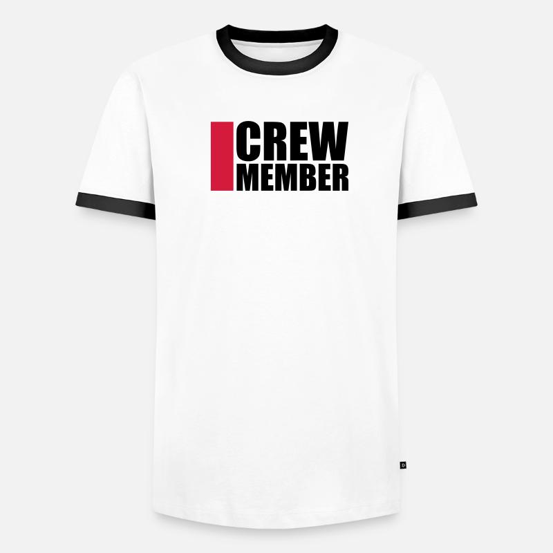 Cool Crew Member Logo-Design T-shirt contrasté Homme