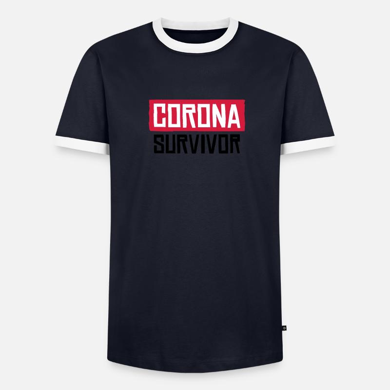 Corona Survivor T-shirt contrasté Homme