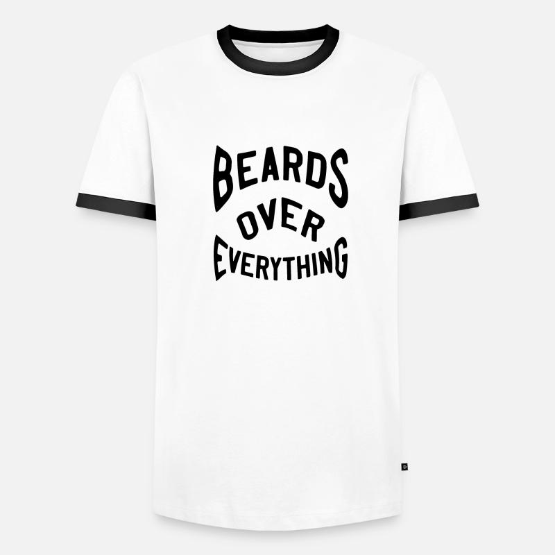 Beards over everything Männer Kontrast-T-Shirt
