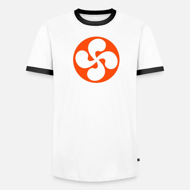 Croix basque extrudé T-shirt contrasté Homme