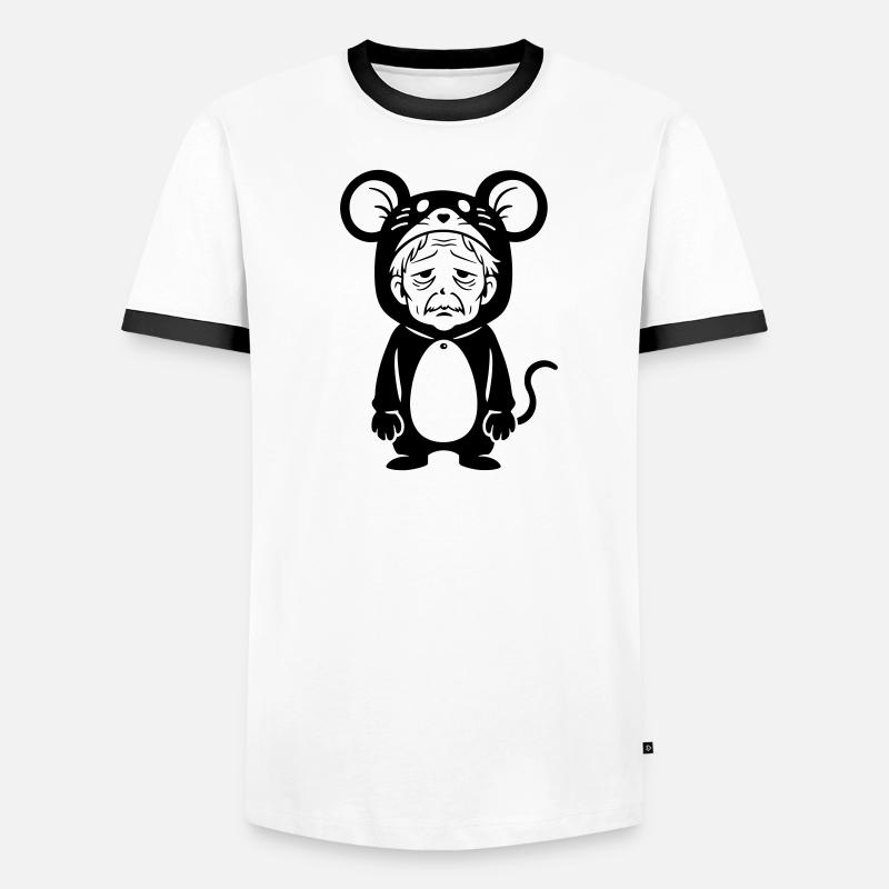 Carnival grouch mouse Men's Ringer Shirt