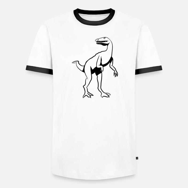 Dinosaur Dinosaur Button Men's Ringer Shirt