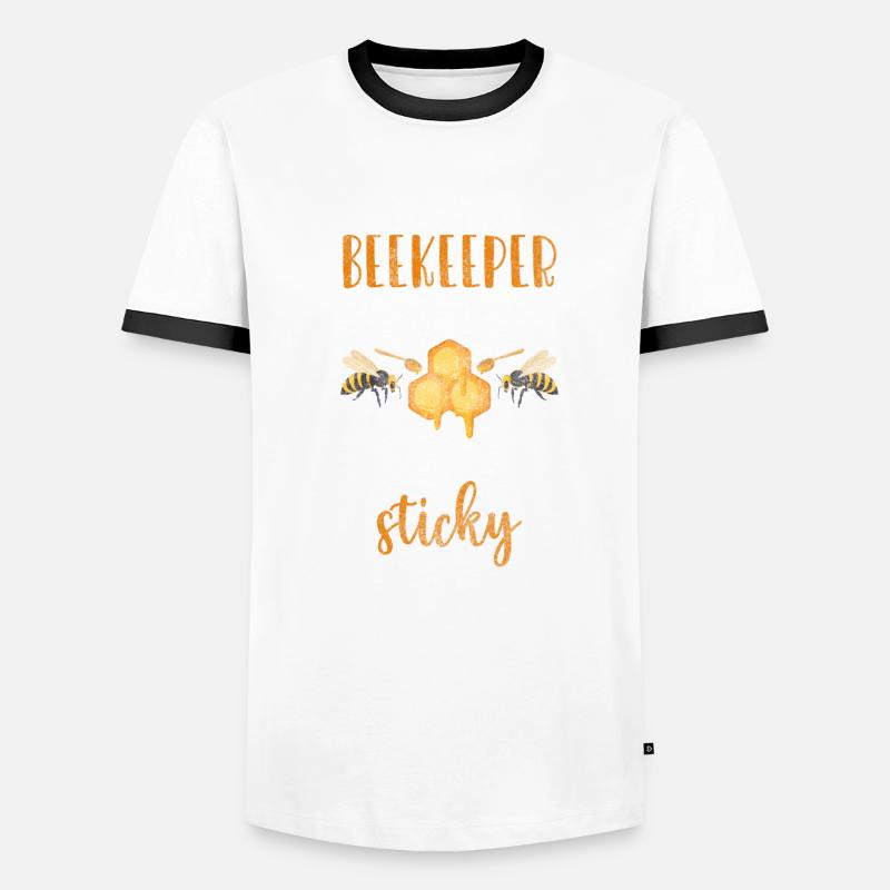 Beekeeper Beekeeping Stinger Men's Ringer Shirt