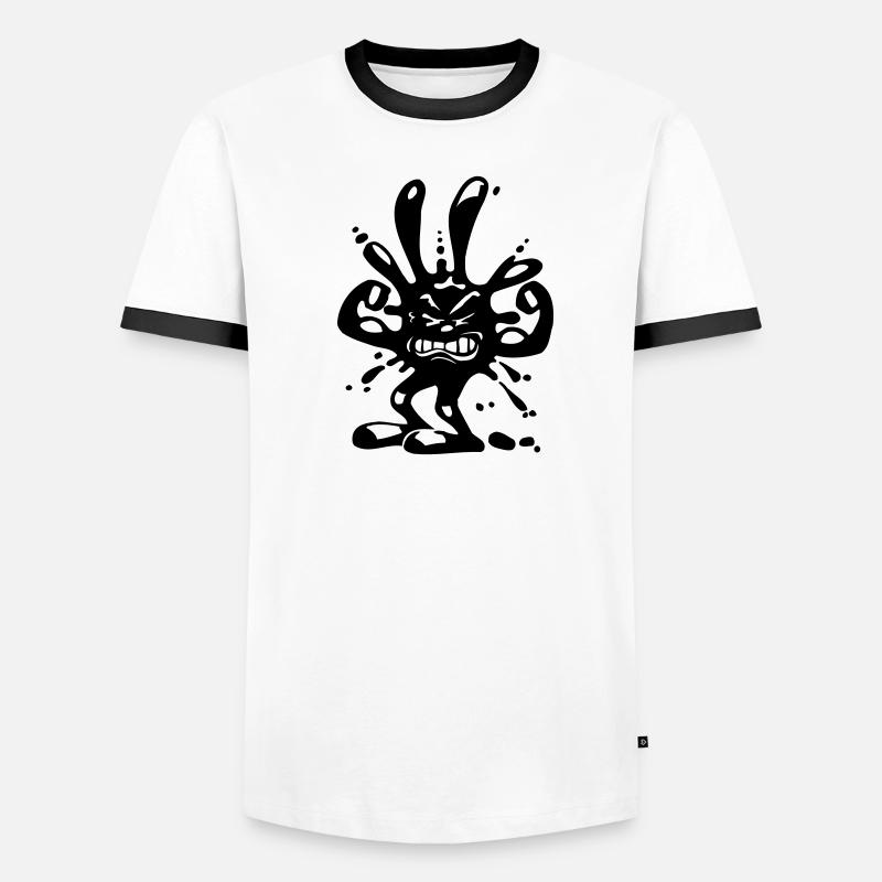 virus fleck Männer Kontrast-T-Shirt