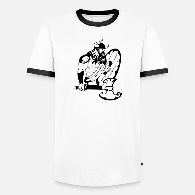wikinger_1 Männer Kontrast-T-Shirt