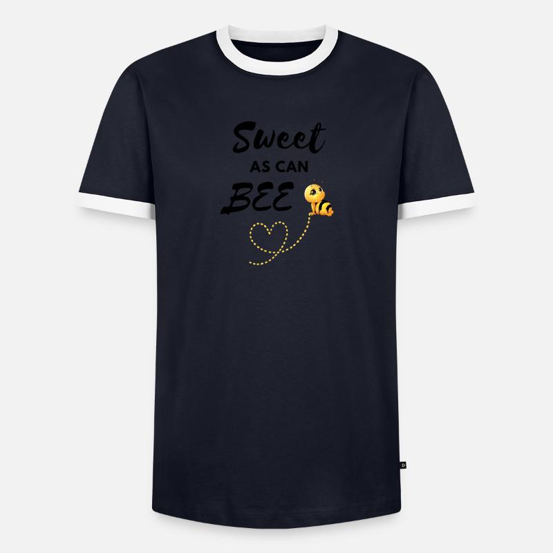 Doux comme peut BEE T-shirt contrasté Homme