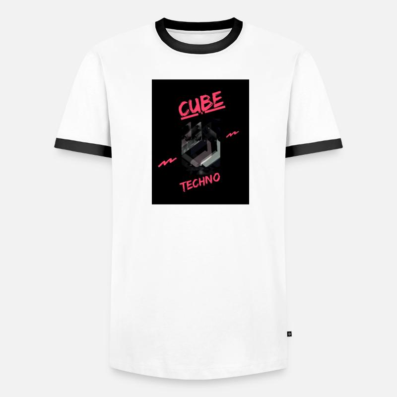 Cube ´´Pink´´ Männer Kontrast-T-Shirt