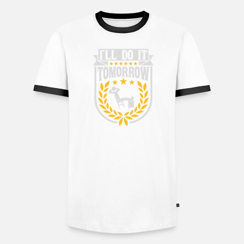 Citation de Do It Tomorrow T-shirt contrasté Homme