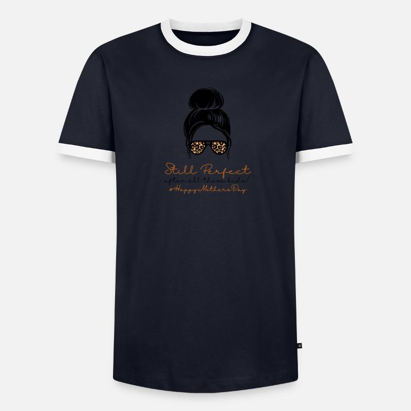 Immer noch perfekte #HappyMothersDay (16) Männer Kontrast-T-Shirt
