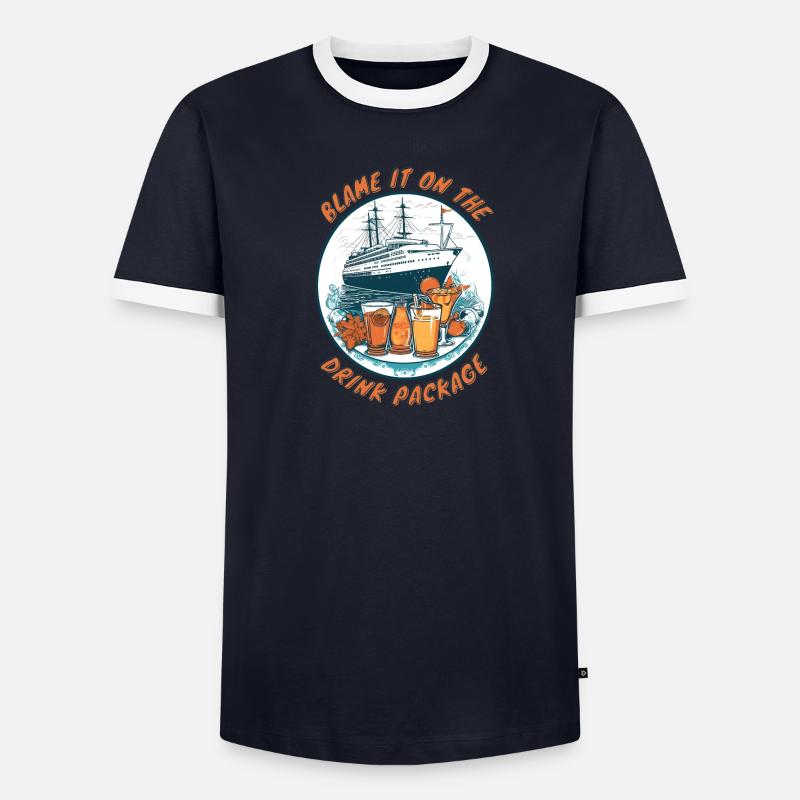 Blame It On The Drink Package Men's Ringer Shirt