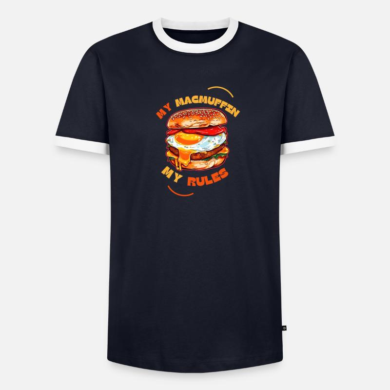 Mon McMuffin Mes règles T-shirt contrasté Homme