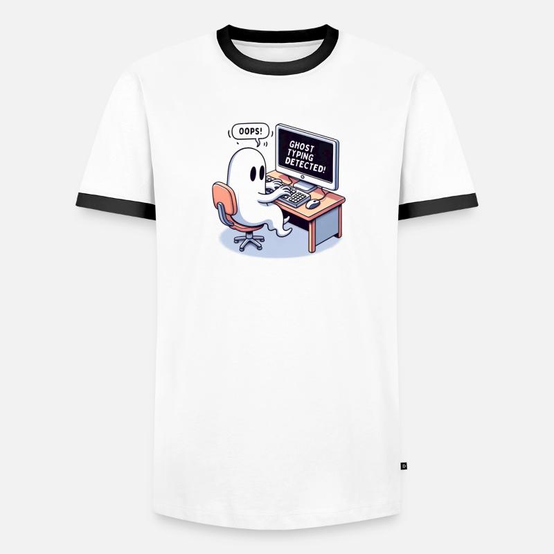 GHOST TYPING DETECTED! -OOPS! Men's Ringer Shirt