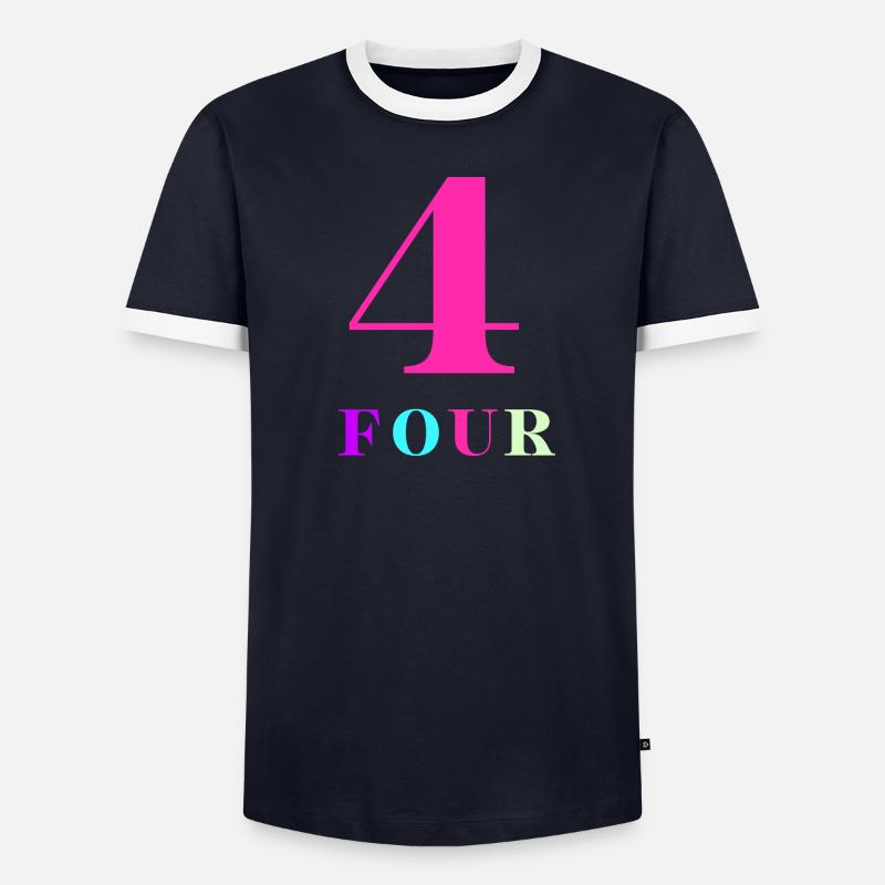 Four-4e anniversaire T-shirt contrasté Homme
