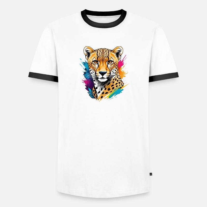 Guépard T-shirt contrasté Homme