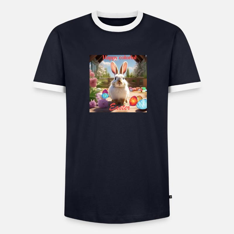 Ostern Männer Kontrast-T-Shirt