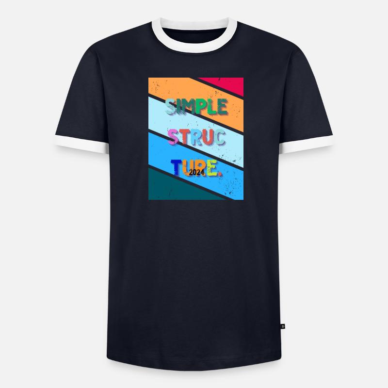 Conception simple. Structure simple 2024. - T-shirt contrasté Homme - undefined