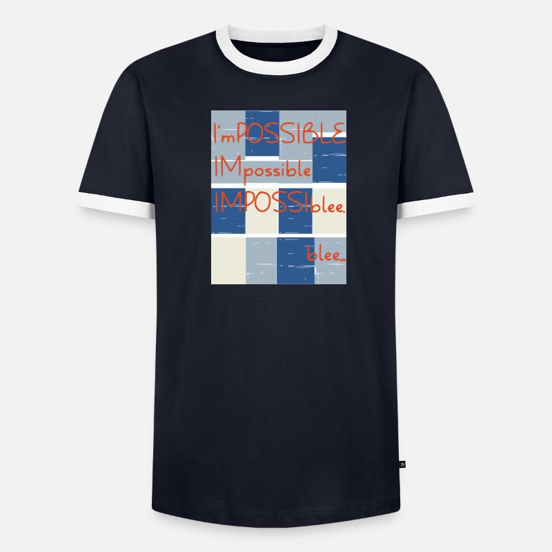 Impossible? No.. blee. Possible. Men's Ringer Shirt