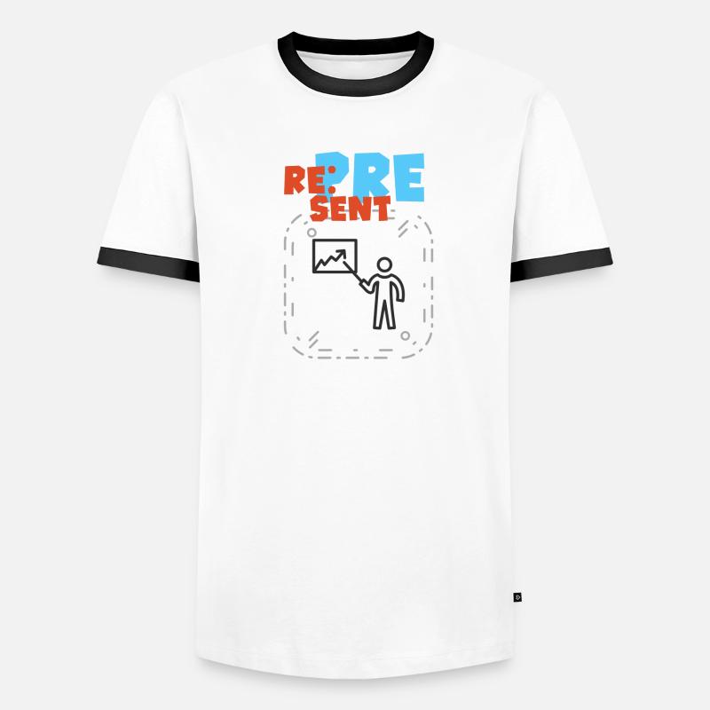 Represent. Show your good side. Men's Ringer Shirt