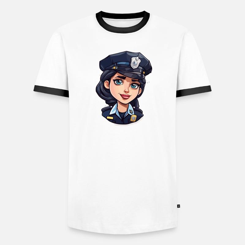 Polizei / Einsatz / Beruf / Job / Einsatzkräfte Männer Kontrast-T-Shirt