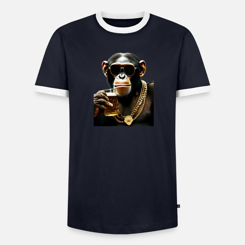 Be cool! Männer Kontrast-T-Shirt