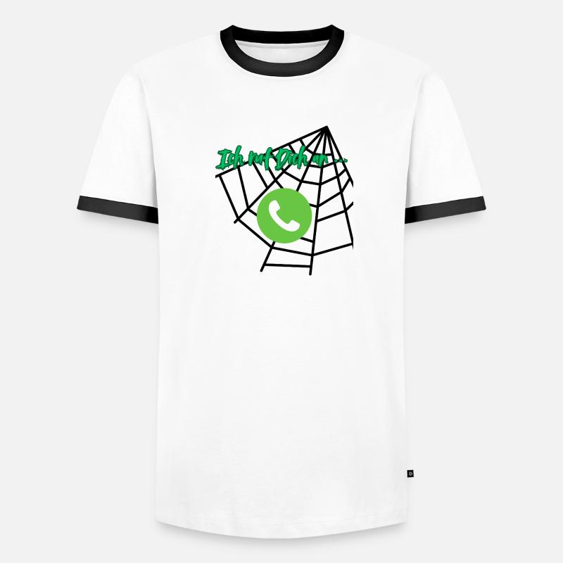 Ich ruf Dich an Männer Kontrast-T-Shirt