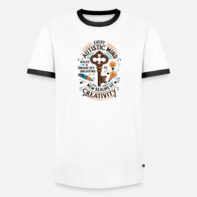 Autistic Mind - Unlocking Creativity & Innovation Men's Ringer Shirt
