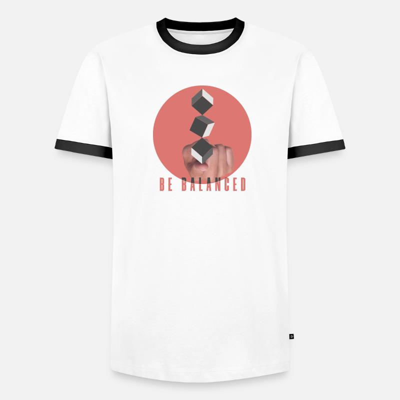 be balanced Männer Kontrast-T-Shirt