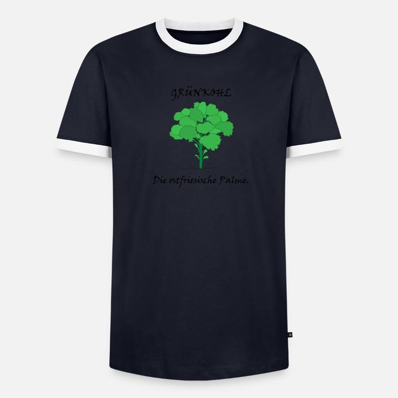 Grünkohl Männer Kontrast-T-Shirt