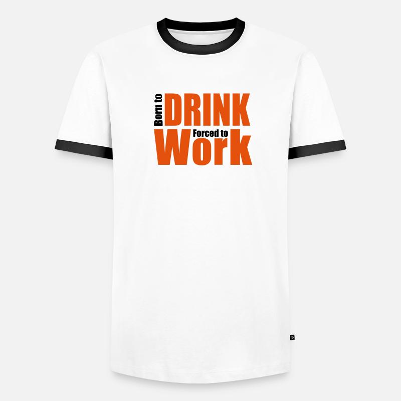 alkohol Männer Kontrast-T-Shirt
