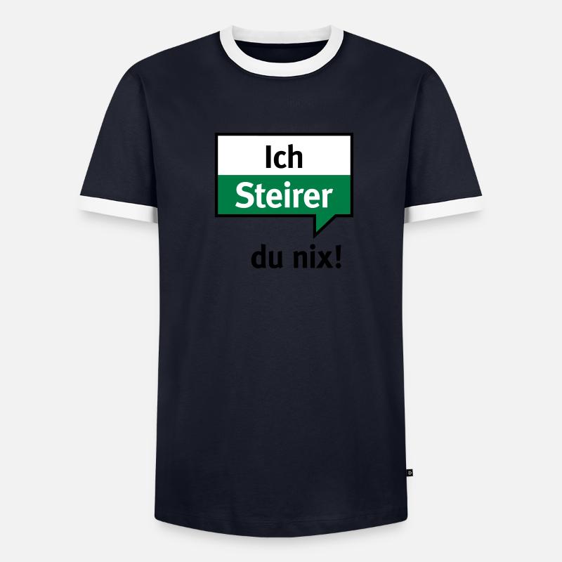 Ich Steirer – du nix Männer Kontrast-T-Shirt