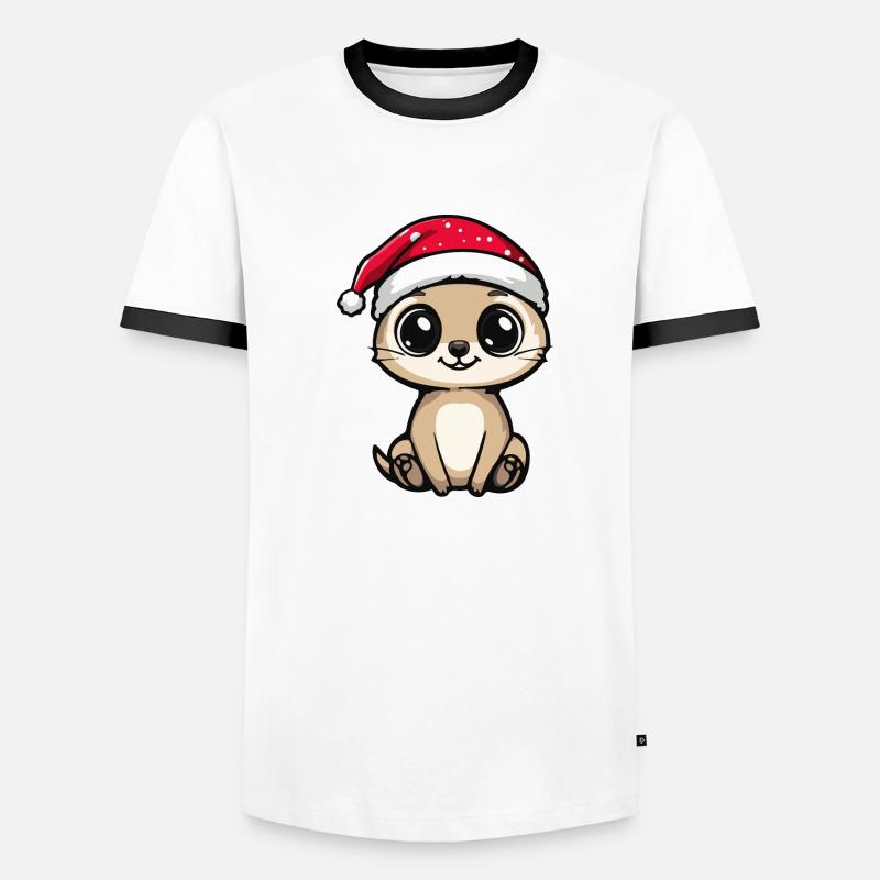 Suricate Noël Mignon T-shirt contrasté Homme