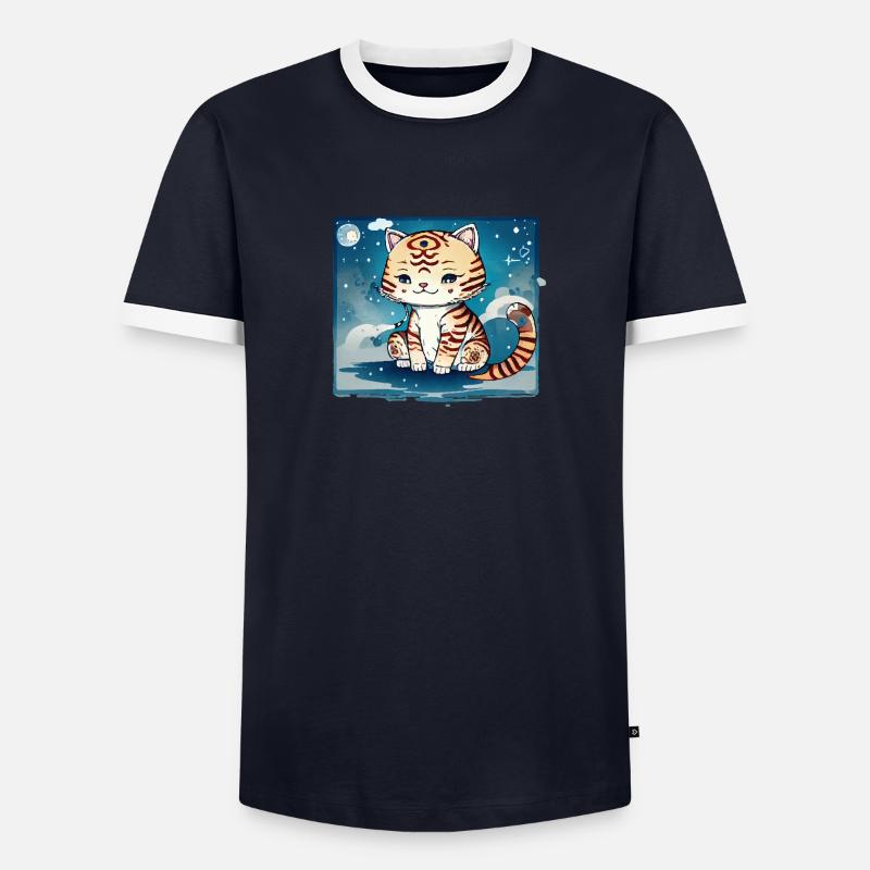 A cat design that couldn't be sweeter. Men's Ringer Shirt
